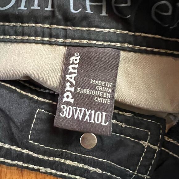 Prana Shorts Mens 30 X10 Zion Belted Cargo Tan Beige Hiking Nylon - Picture 5 of 11